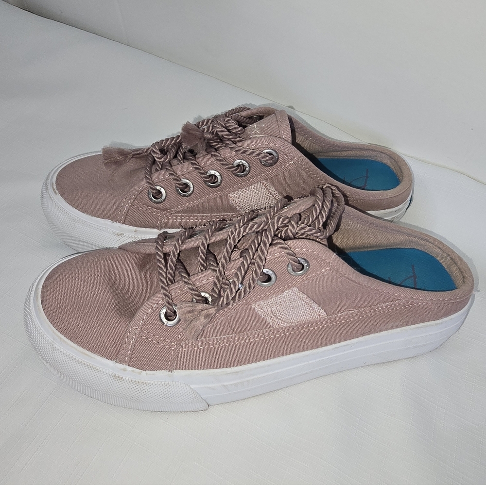 Blowfish Canvas mules Sneakers Casual Lace-Up Sz 8.5